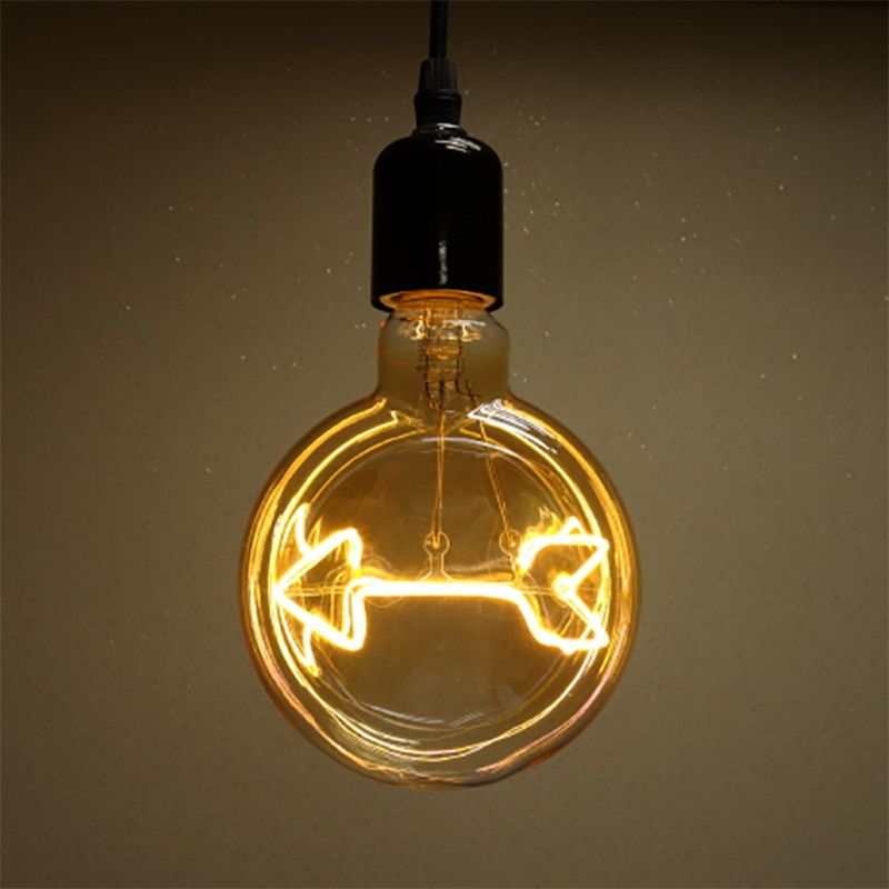 LED 에디슨램프 납작 화살표 램프